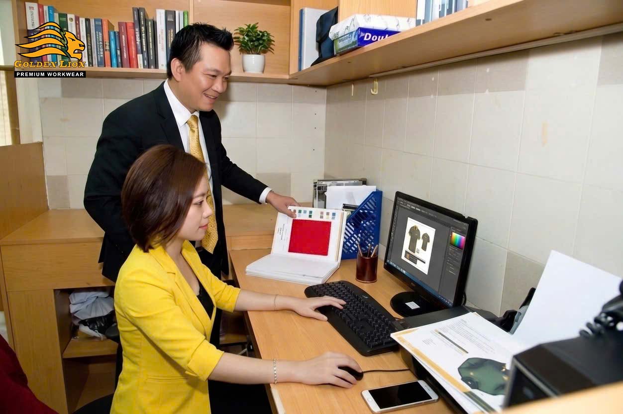 Bộ size thử đồng phục cho nhân viên trước khi chốt sản xuất
