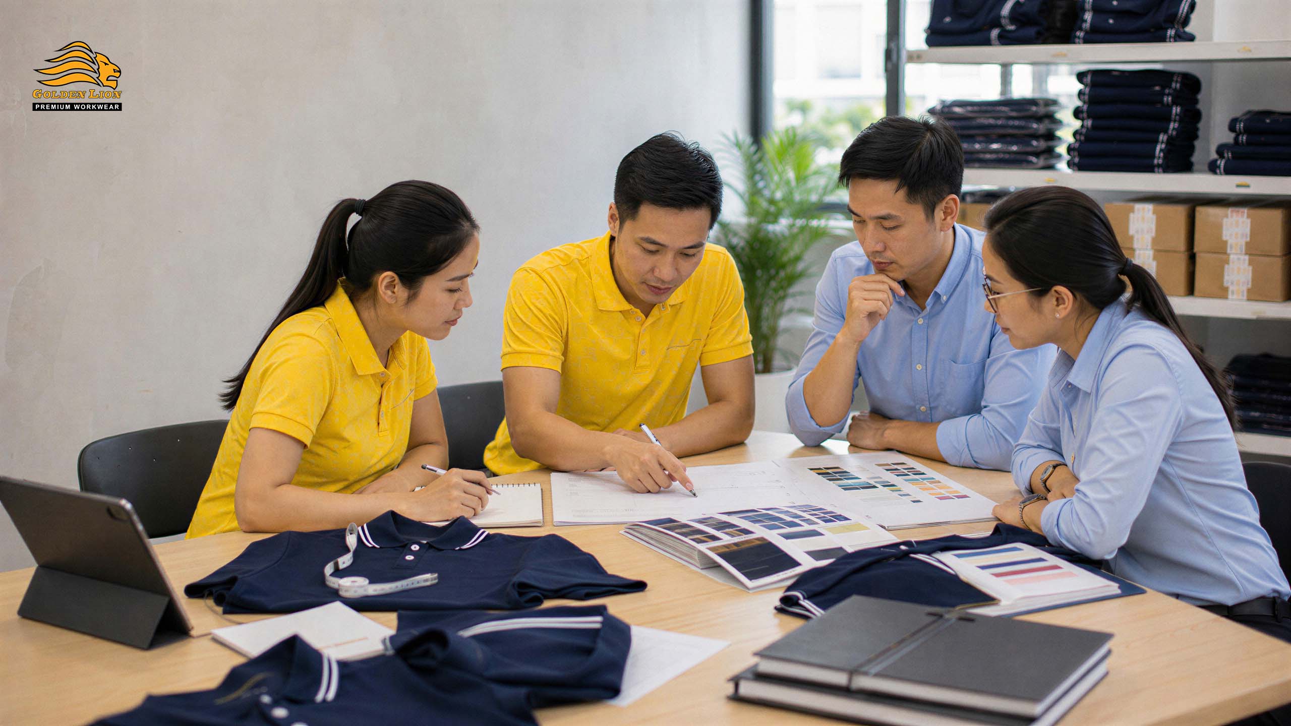 chọn chất liệu đồng phục theo môi trường làm việc