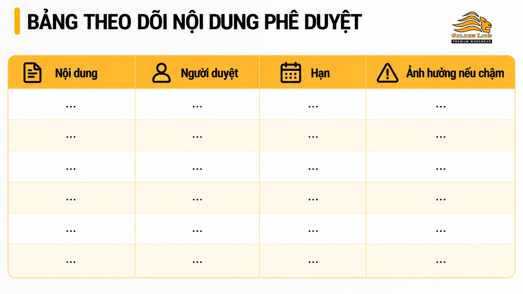 Bang kiem soat phe duyet va tien do 1