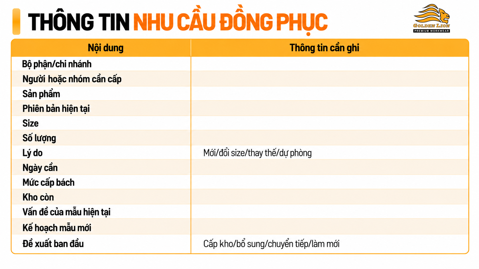 Mau bang nhu cau dong phuc chuyen nghiep 1