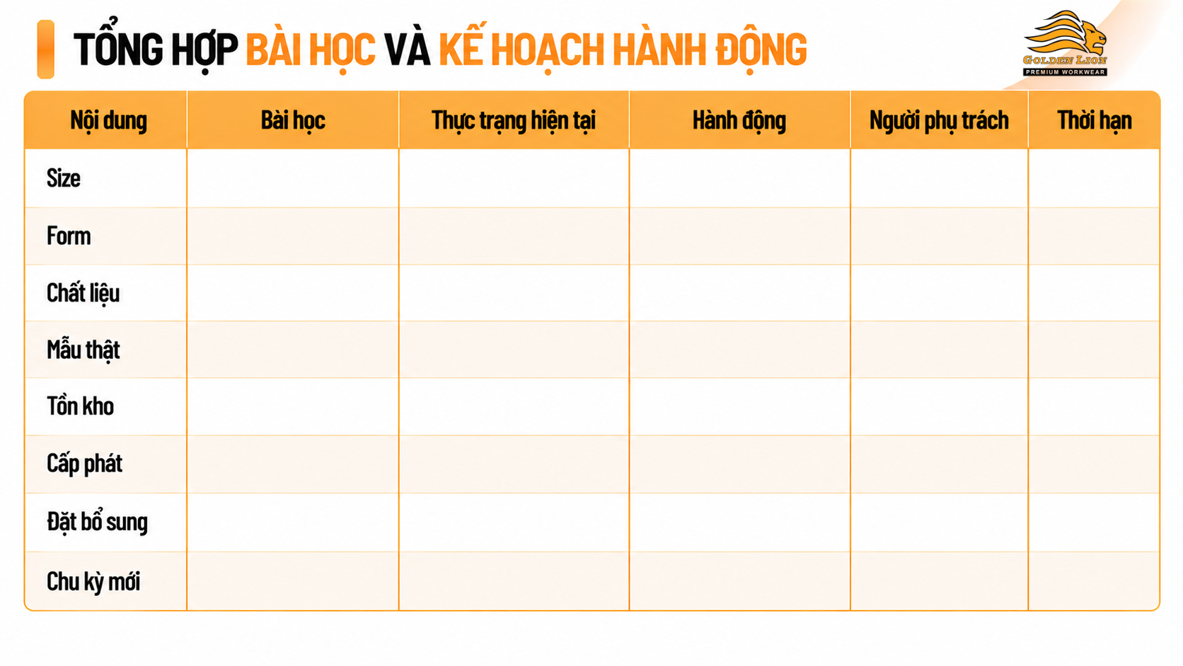 Tong hop bai hoc va ke hoach hanh dong 1